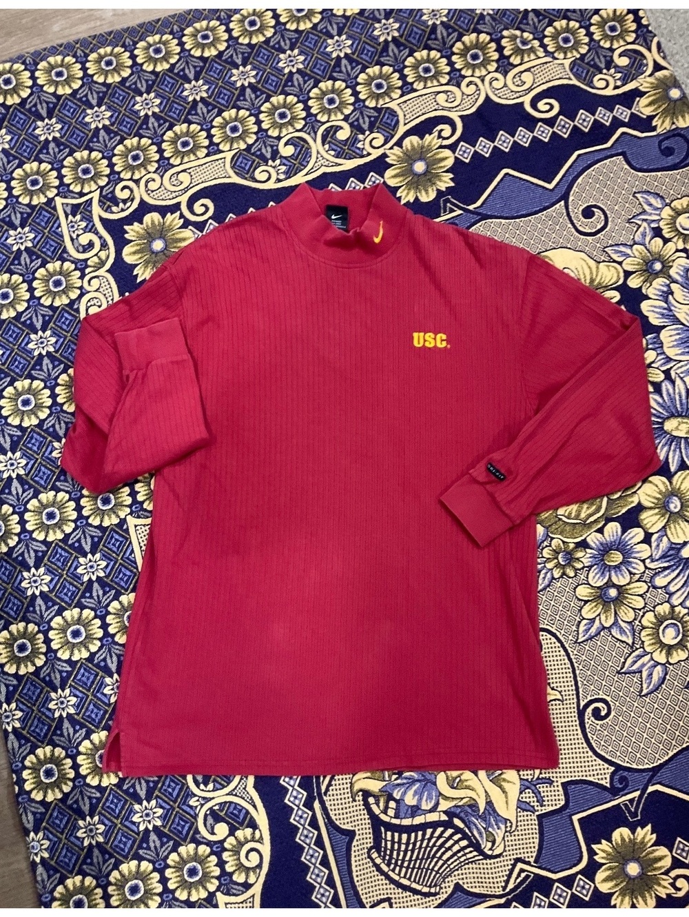 Nike Team USC Long Sleeve Dri-FIT T-Shirt, Size Large